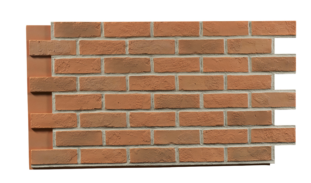 Rustic Brick Interlock - Burnt Orange